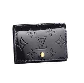 1:1 Copy Louis Vuitton Monogram Vernis Business Card Holder Wallet M91467 Replica - Click Image to Close